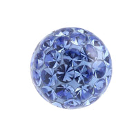Smooth Glitzy Threaded Balls - one only