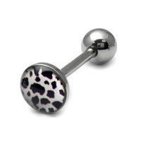 Steel Logo Tongue Bars (8mm Disk)