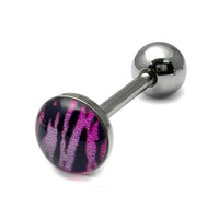 Steel Logo Tongue Bars (8mm Disk)