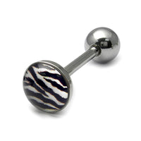 Steel Logo Tongue Bars (8mm Disk)