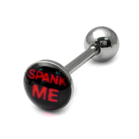 Steel Logo Tongue Bars (8mm Disk)