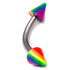 Acrylic Rainbow Micro Curved Bar 1.2mm