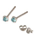Silver Crystal Studs ST11 - ST12 - ST13 - Claw Set