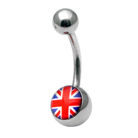 Steel Logo Belly Bars - Pictures