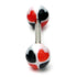 Acrylic Heart Barbell