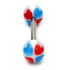 Acrylic Heart Barbell