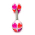 Acrylic Heart Barbell