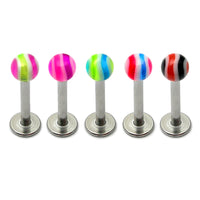 Acrylic Wave Labrets 1.2mm