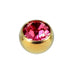 Titanium Threaded Jewelled Balls 1.6x5mm