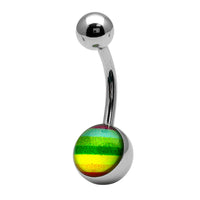 Steel Logo Belly Bars - Pictures