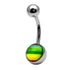 Steel Logo Belly Bars - Pictures