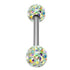 Smooth Glitzy Ball Barbell Double Ended with 5mm balls