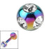 Titanium Multi-Gem Jewelled Ball 1.2mm