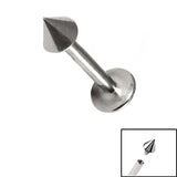 Steel Internally Threaded Labrets 1.2mm - Cone