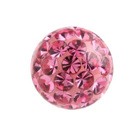 Smooth Glitzy Threaded Balls - one only