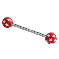 Acrylic Multi-Star Barbell 1.6mm (NEW)