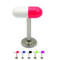 Acrylic Pill Labrets 1.2mm