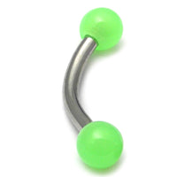 Acrylic Neon Ball Micro Curved Barbell 1.2mm
