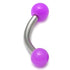 Acrylic Neon Ball Micro Curved Barbell 1.2mm