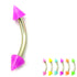 Acrylic Neon Cone Micro Curved Barbell 1.2mm