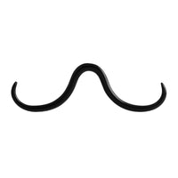 Black Steel Septum Moustache
