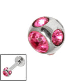 Steel Multi-Gem Jewelled Ball 1.6mm