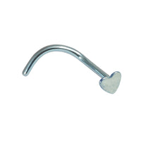 Titanium Nose Studs - Heart and Star