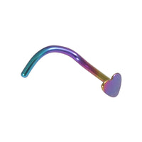 Titanium Nose Studs - Heart and Star