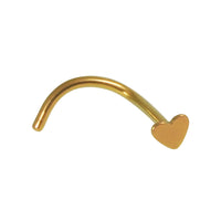 Titanium Nose Studs - Heart and Star