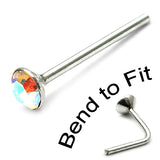 Crystal Nose Stud (Bend to fit) (ST2 ST3)