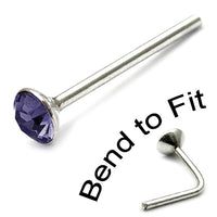Crystal Nose Stud (Bend to fit) (ST2 ST3)