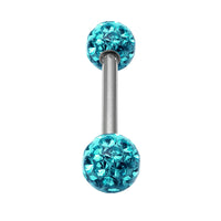 Smooth Glitzy Ball Double Micro Bar 1.2mm