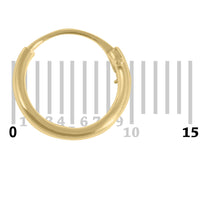 Gold Plated Silver Hoops, Earrings