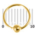 Gold Plated Silver Hoops, Earrings