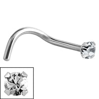 Steel Claw Set Jewelled Nose Studs