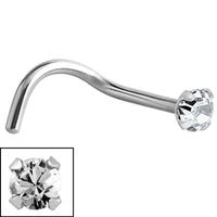 Steel Claw Set Jewelled Nose Studs