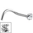 Steel Claw Set Jewelled Nose Studs