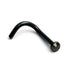 Black Steel Jewelled Nose Stud