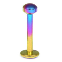 Titanium Labrets with Disk Top 1.2mm Gauge