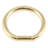 Zircon Steel Bar Closure Ring (Gold colour)