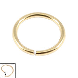 Zircon Steel Continuous Twist Rings (Gold colour) (Seamless Ring)