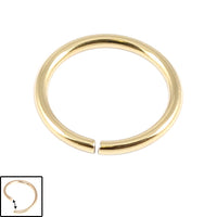 Zircon Steel Continuous Twist Rings (Gold colour) (Seamless Ring)