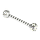 Steel Multi-Gem Nipple Bars