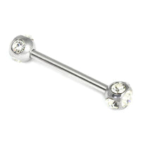 Steel Multi-Gem Nipple Bars