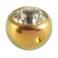 Titanium Clip in Jewelled Ball (for BCR)