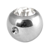 Titanium Clip in Jewelled Ball (for BCR)