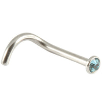 Steel Jewelled Nose Stud (2.35mm head)