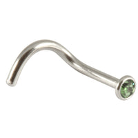 Steel Jewelled Nose Stud (2.35mm head)