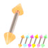 Acrylic Neon Cone Micro Barbell 1.2mm