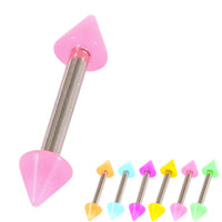 Acrylic Neon Cone Micro Barbell 1.2mm
